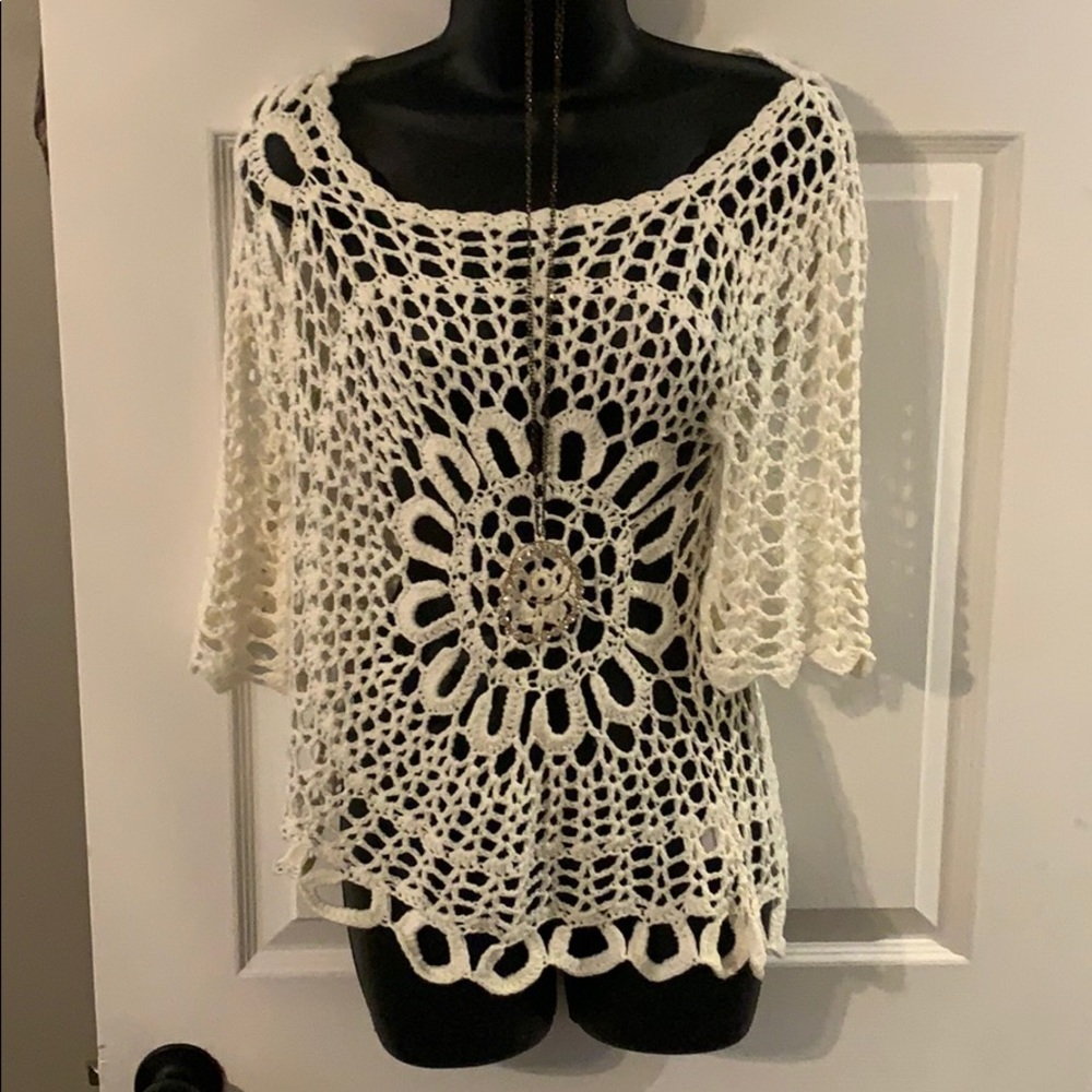 One World crochet top